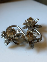Load image into Gallery viewer, Vintage Floral Lotus Candle Holder
