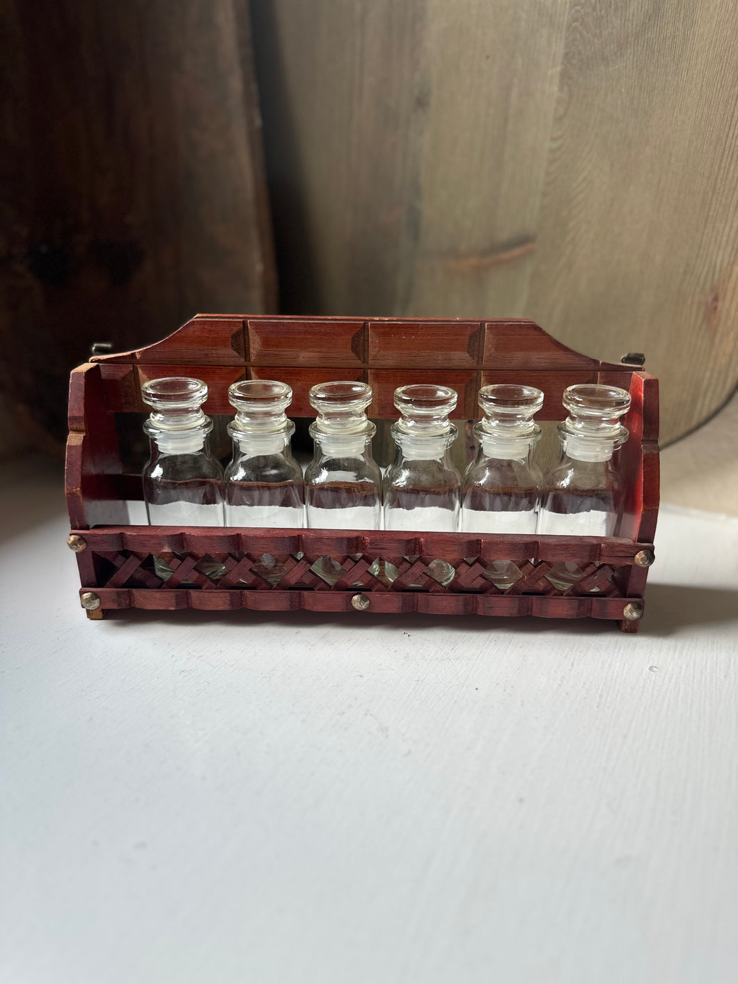 MCM Spice Rack With Jars