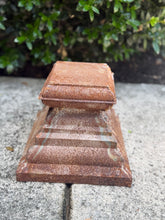 Load image into Gallery viewer, Small Rusted Zinc Square Riser

