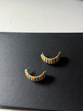 Load image into Gallery viewer, Striped Dreamsicle Earrings
