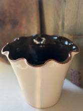 Load image into Gallery viewer, Ruffled Italian Glazed Planter
