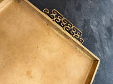 Load image into Gallery viewer, Vintage Brass Art Deco Tray
