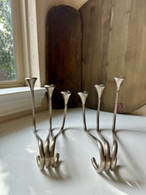Load image into Gallery viewer, Vintage Silver Plated Danish Candelabra Pair
