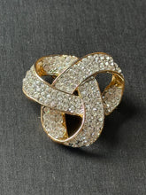 Load image into Gallery viewer, Vintage Jeweled Knot Brooch

