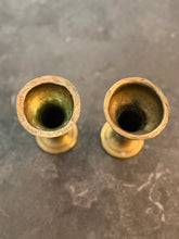 Load image into Gallery viewer, Vintage Artisan Hand Forged Brass Candle Stick Holder
