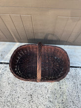 Load image into Gallery viewer, Large Wicker Gathering Basket
