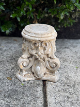 Load image into Gallery viewer, Chippy White Concrete Column Pedestal
