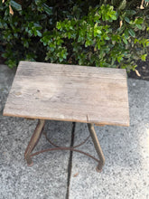 Load image into Gallery viewer, Vintage Industrial Iron &amp; Wooden Bench
