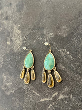 Load image into Gallery viewer, Teal Tear Drop Earrings
