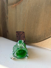 Load image into Gallery viewer, Green Cristal d'Arque Teddy With Flower Basket
