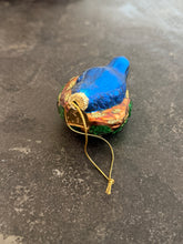 Load image into Gallery viewer, Hand Blown Thomas Pacconi Blue Bird Ornament

