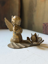 Load image into Gallery viewer, Brass Angel Candle Holder
