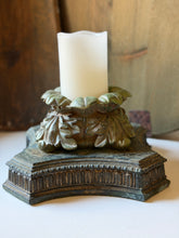 Load image into Gallery viewer, Aged Metal Lamp Salvage Riser
