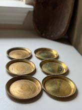 Load image into Gallery viewer, Brass Coaster Set
