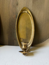 Load image into Gallery viewer, Vintage Brass Candle Sconce

