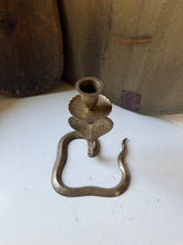 Load image into Gallery viewer, 1950s Brass Cobra Candle Holder
