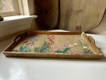 Load image into Gallery viewer, Reverse Painted Glass Floral Tray
