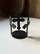 Load image into Gallery viewer, Small Metal Cross Candle Holder
