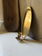 Load image into Gallery viewer, Vintage Brass Candle Sconce
