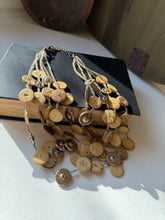 Load image into Gallery viewer, Vintage Beaded Button Necklace
