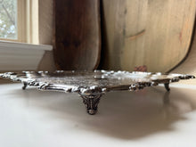 Load image into Gallery viewer, Vintage Silver Plated Square Footed Platter
