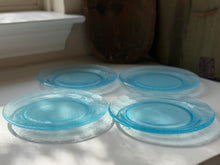 Load image into Gallery viewer, Aqua Blown Glass Plate Set
