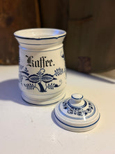 Load image into Gallery viewer, Vintage German Blue Onion Coffee Canister
