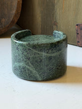 Load image into Gallery viewer, Green Marble Coaster Set
