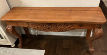 Load image into Gallery viewer, Ornately Carved Wooden Table
