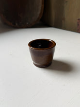 Load image into Gallery viewer, Brown Glazed Stoneware Pinch Pot
