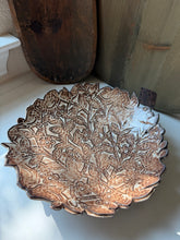 Load image into Gallery viewer, Handmade Floral Footed Pottery Bowl
