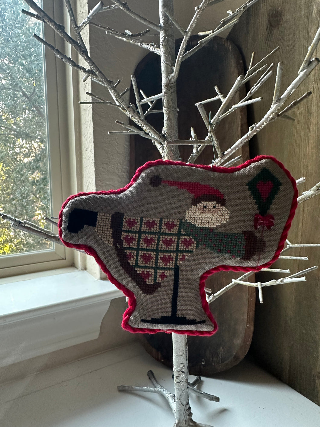 Flying Santa Ornament