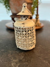 Load image into Gallery viewer, Oval Chippy Candle Lantern

