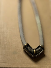 Load image into Gallery viewer, Brass Mesh Jeweled Necklace
