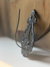 Load image into Gallery viewer, Antique Cast Iron Lyre Note Holder
