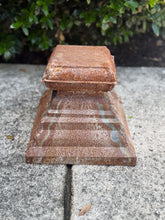 Load image into Gallery viewer, Small Rusted Zinc Square Riser
