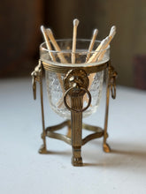 Load image into Gallery viewer, Vintage Lion Head Brass Candle Holder
