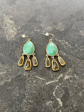 Load image into Gallery viewer, Teal Tear Drop Earrings
