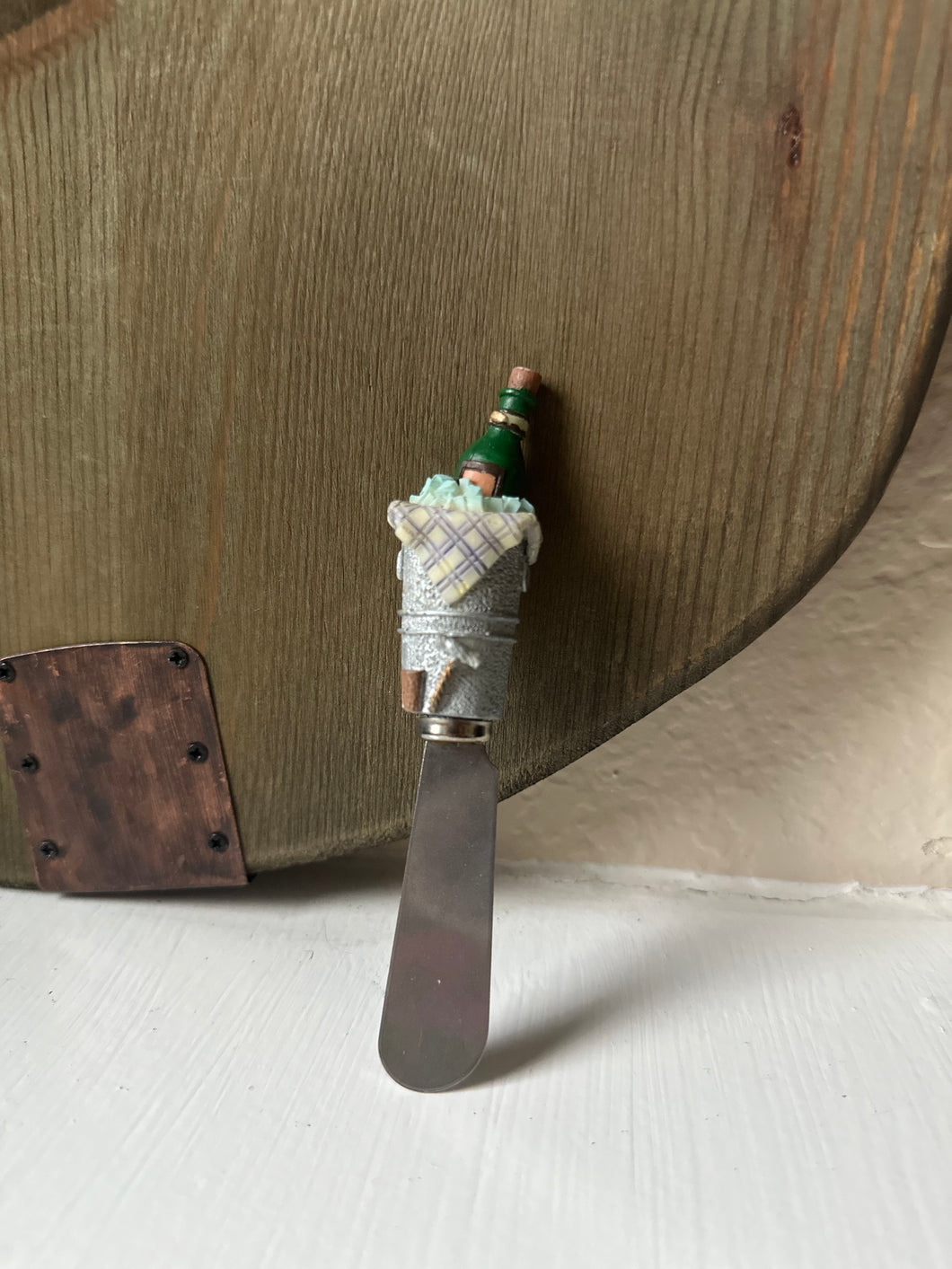 Champagne Bottle Cheese Spreader