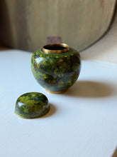 Load image into Gallery viewer, Vintage Green Cloisonne
