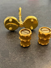 Load image into Gallery viewer, Vintage Bucklers Bamboo Salt &amp; Pepper Shakers
