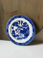 Load image into Gallery viewer, Antique Blue Willow Transferware Plate
