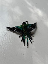 Load image into Gallery viewer, Hand Beaded Hummingbird Brooch
