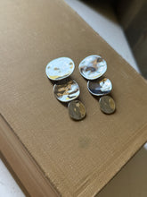 Load image into Gallery viewer, Silver Disc Clip On Earrings
