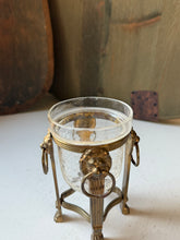 Load image into Gallery viewer, Vintage Lion Head Brass Candle Holder
