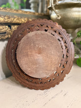 Load image into Gallery viewer, Swiss Folk Art Wooden Pedestal Dish
