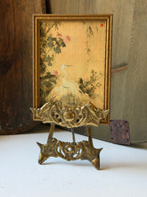 Load image into Gallery viewer, Framed Egrets With Peonies Print on Board
