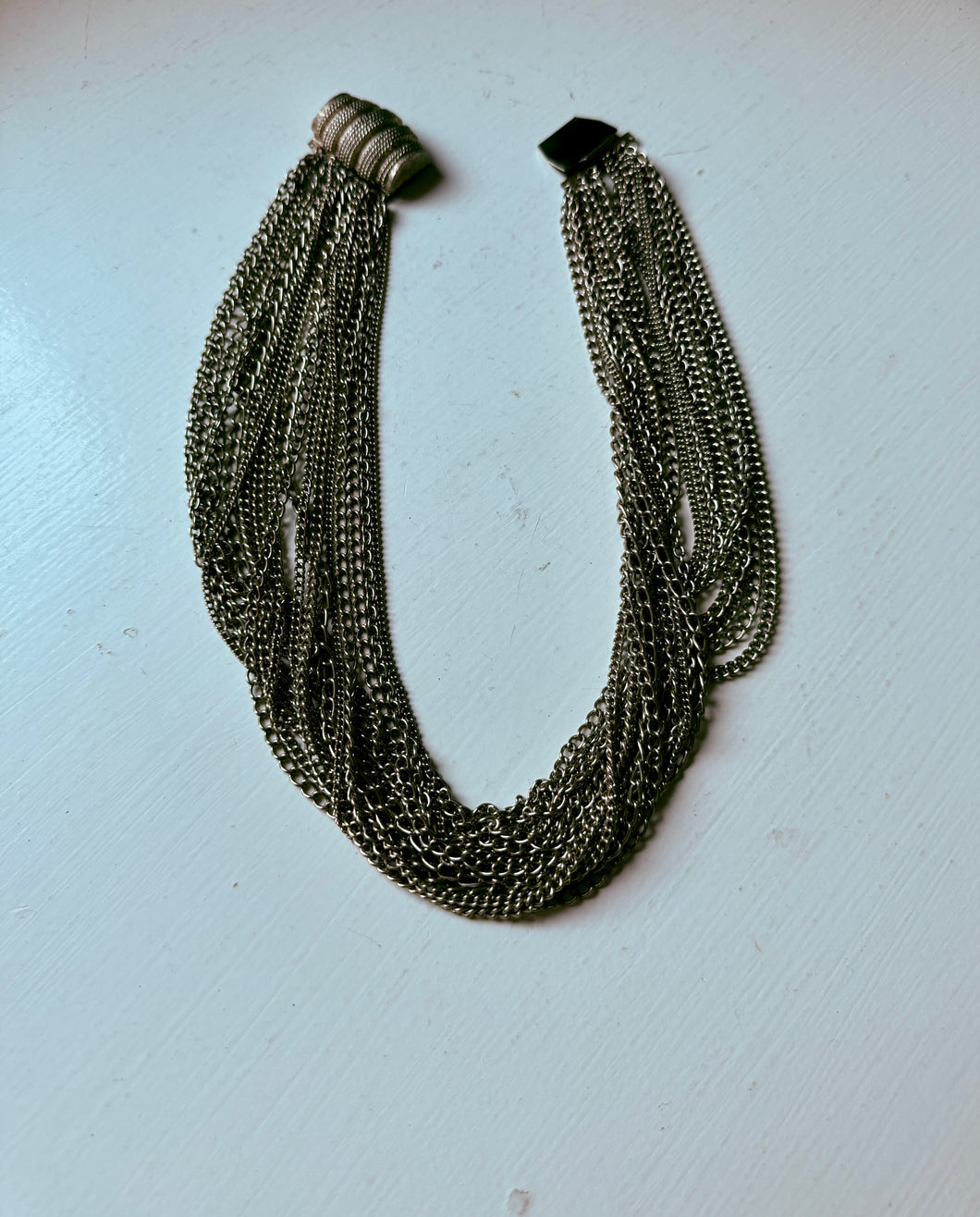 Vintage Multi Stranded Gold Necklace