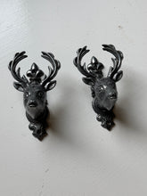 Load image into Gallery viewer, Pewter Elk Head Wall Hook
