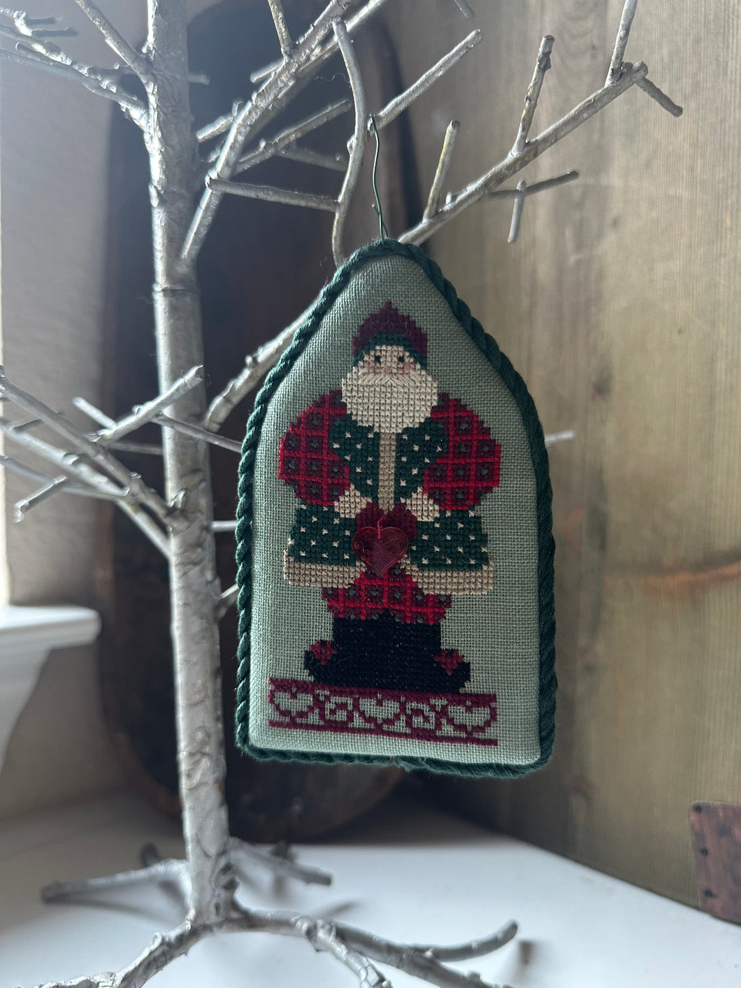 With All My Heart Santa Ornament